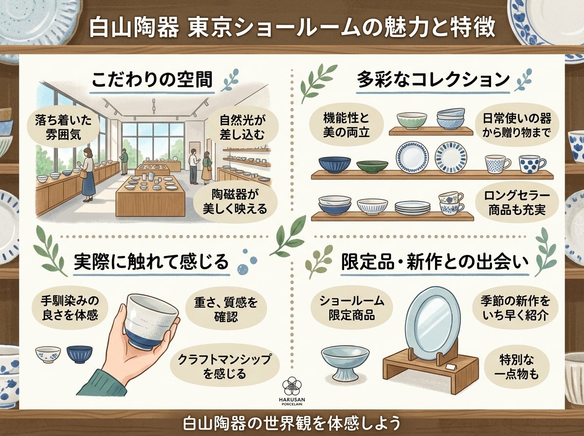 白山陶器 東京ショールームの魅力と特徴