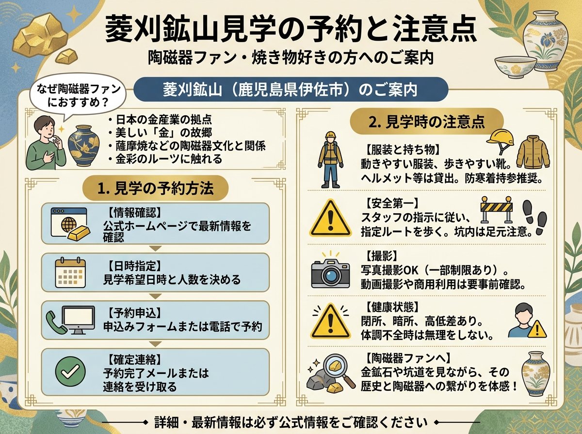 菱刈鉱山見学の予約と注意点
