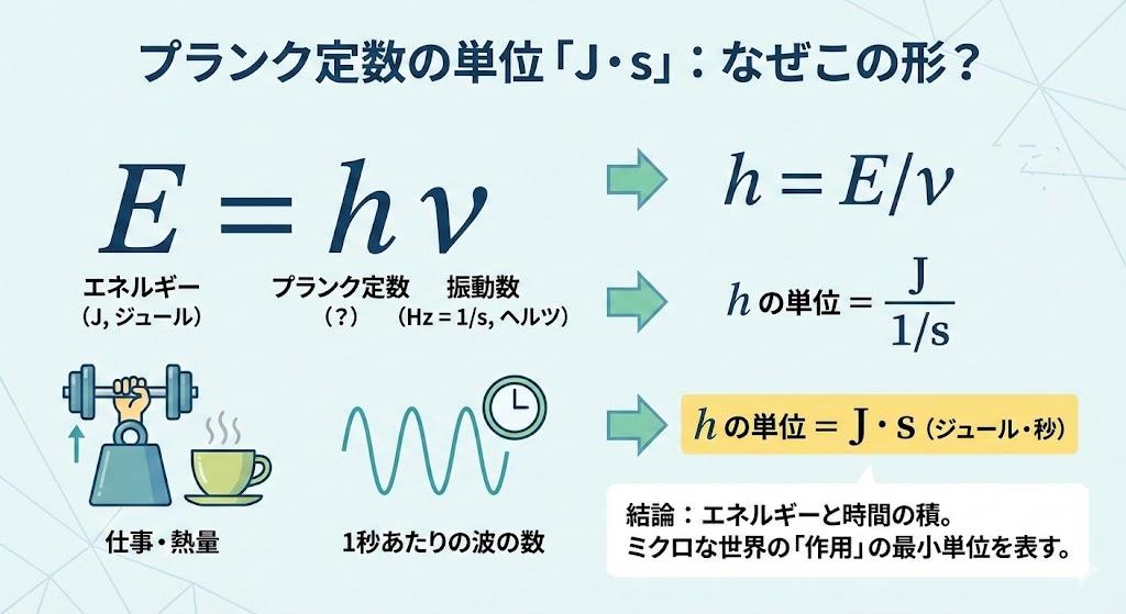 プランク定数 単位 なぜ