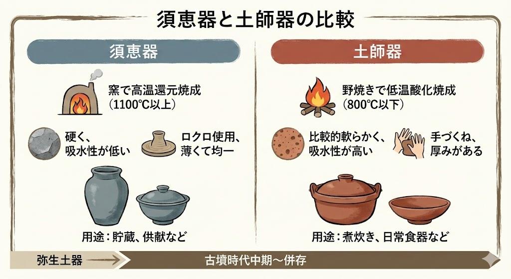 須恵器と土師器の違い