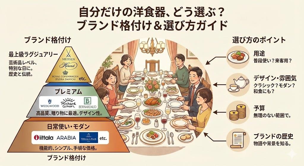 洋食器ブランド格付けの選び方