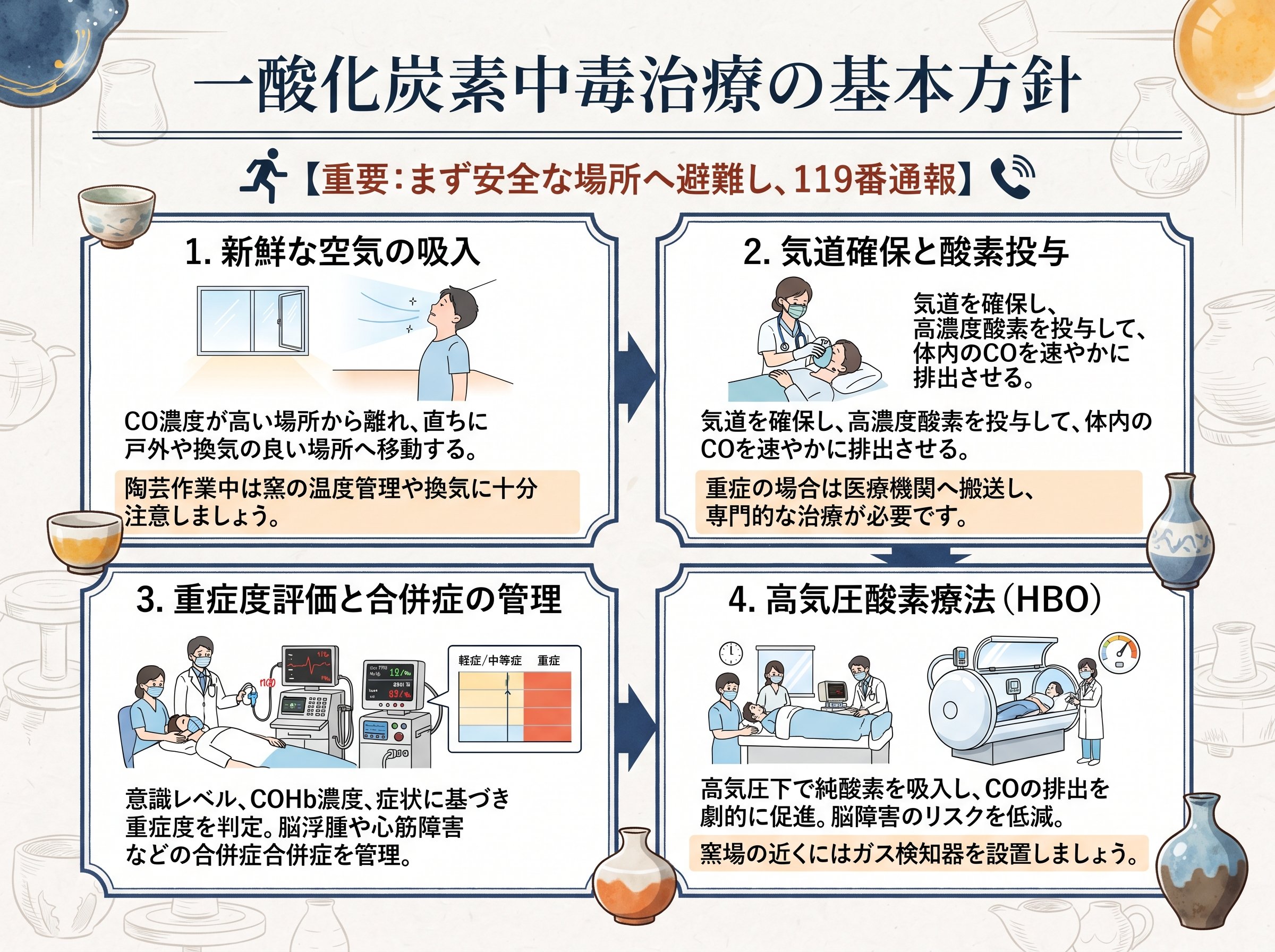 一酸化炭素中毒治療の基本方針