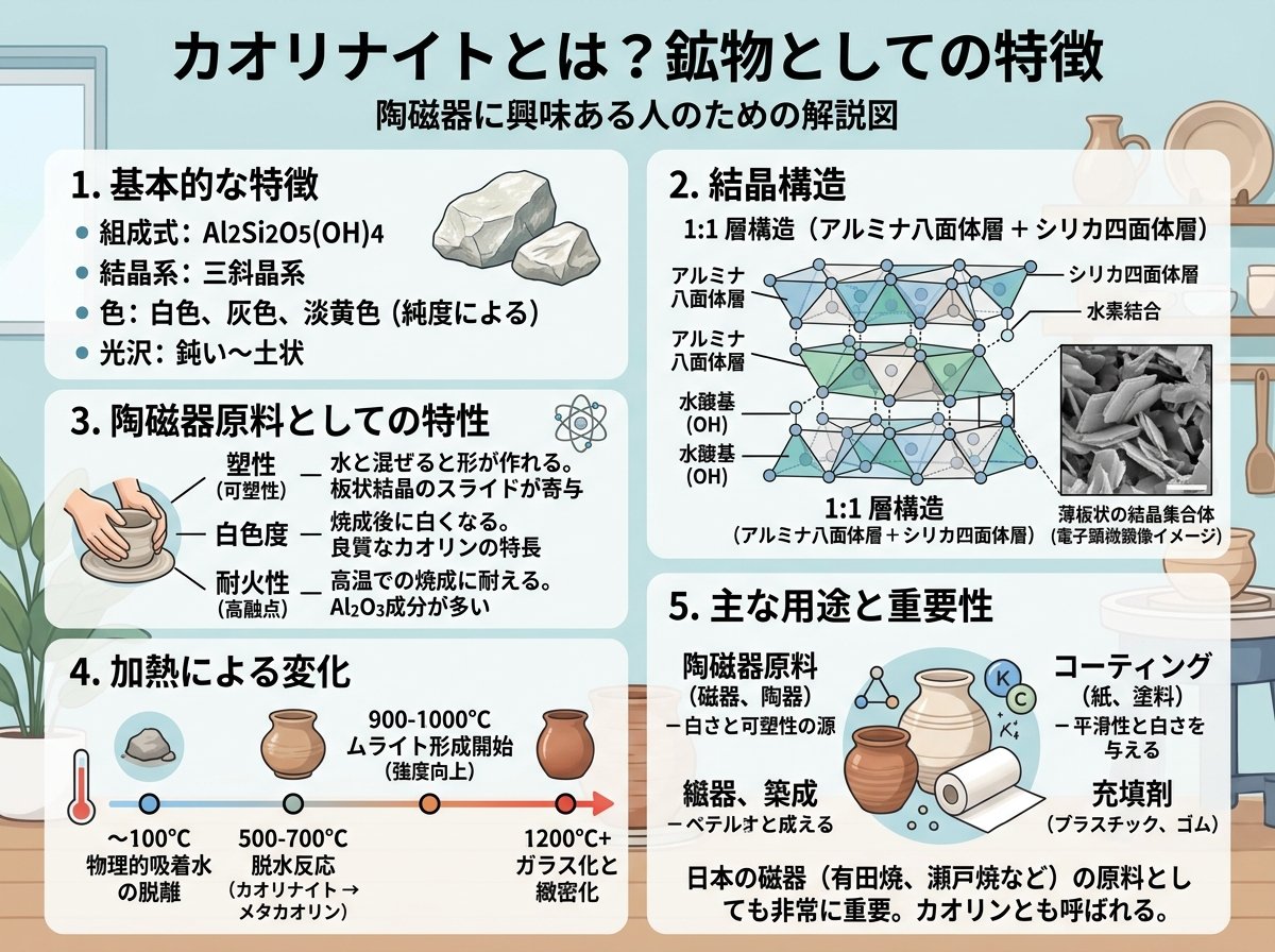 カオリナイトとは？鉱物としての特徴