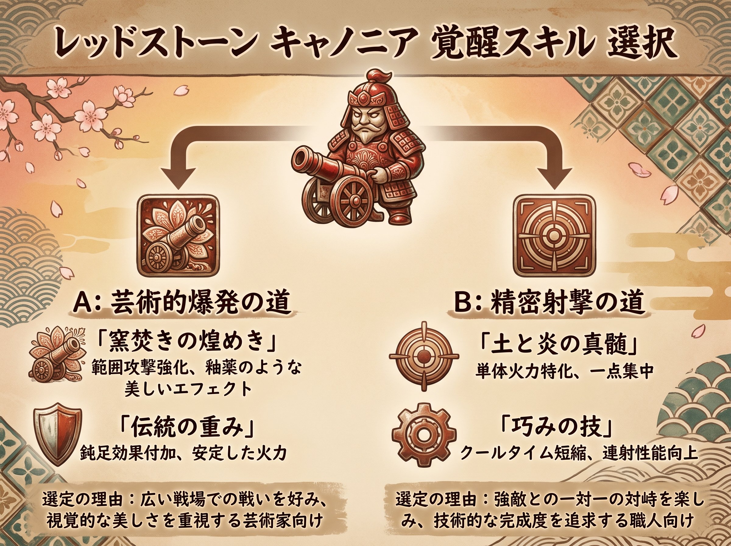 レッドストーン キャノニア 覚醒スキル 選択