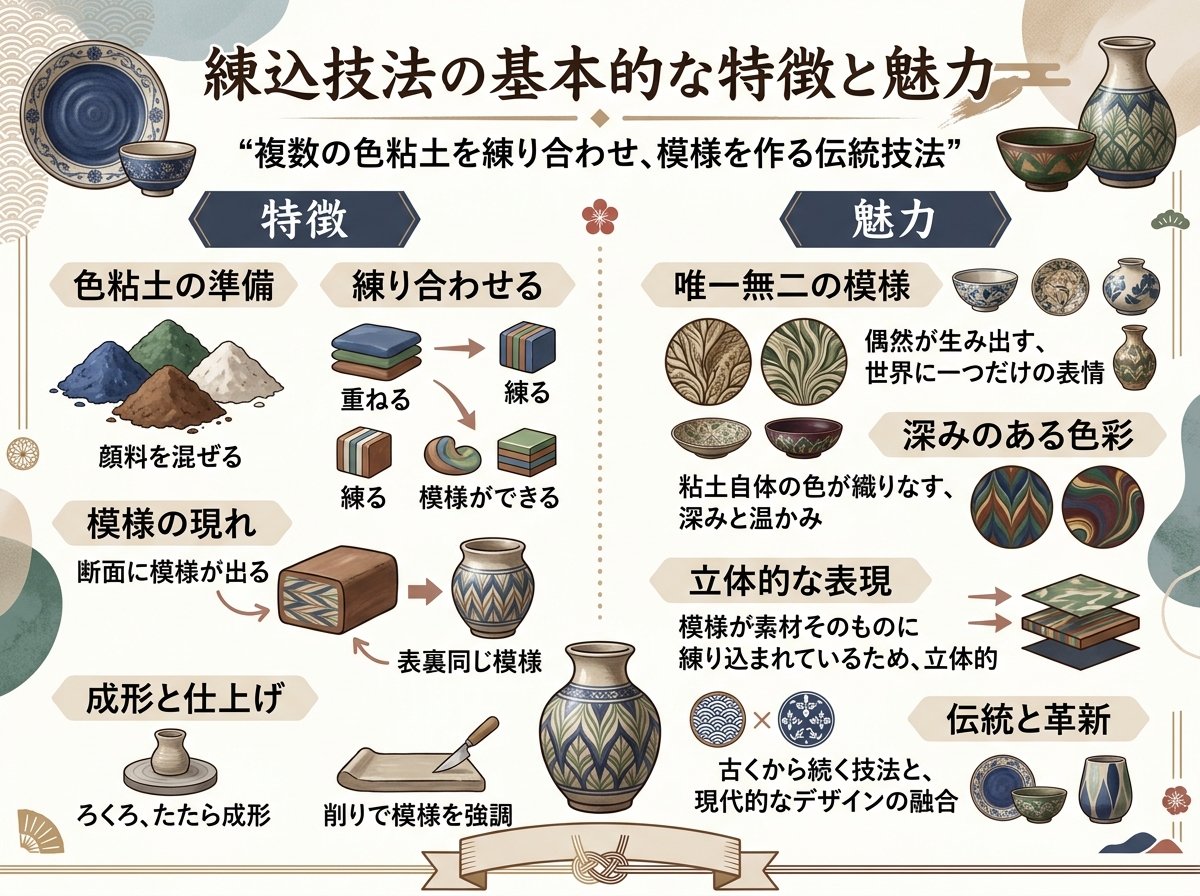練込技法の基本的な特徴と魅力