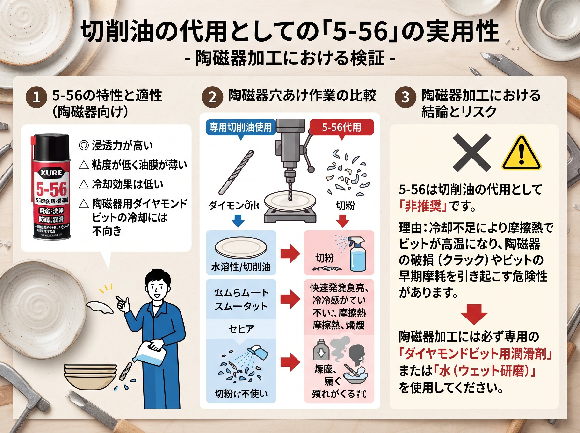 切削油の代用としての556の実用性