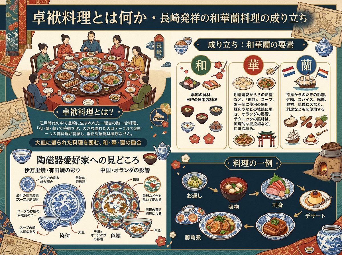 卓袱料理とは何か・長崎発祥の和華蘭料理の成り立ち