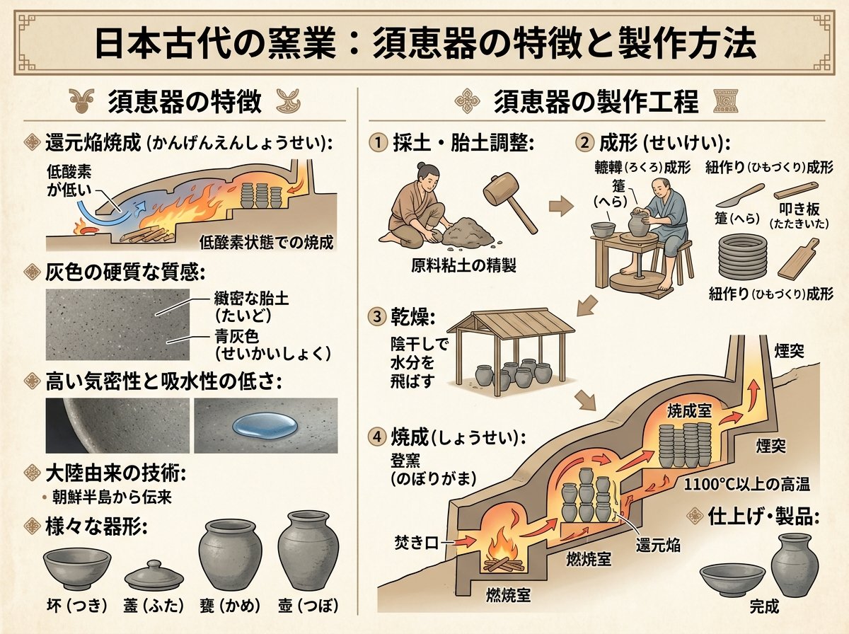 須恵器の特徴と製作方法