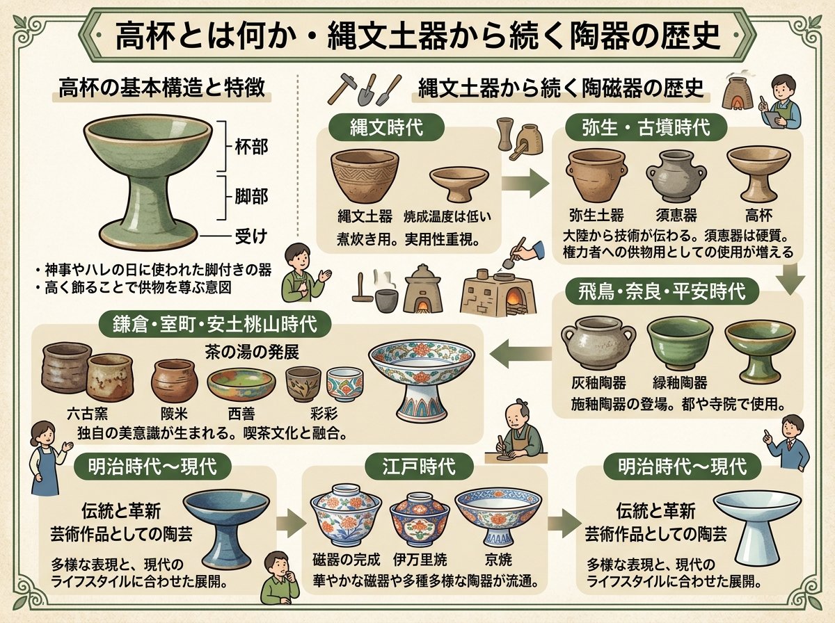高杯とは何か・縄文土器から続く陶器の歴史