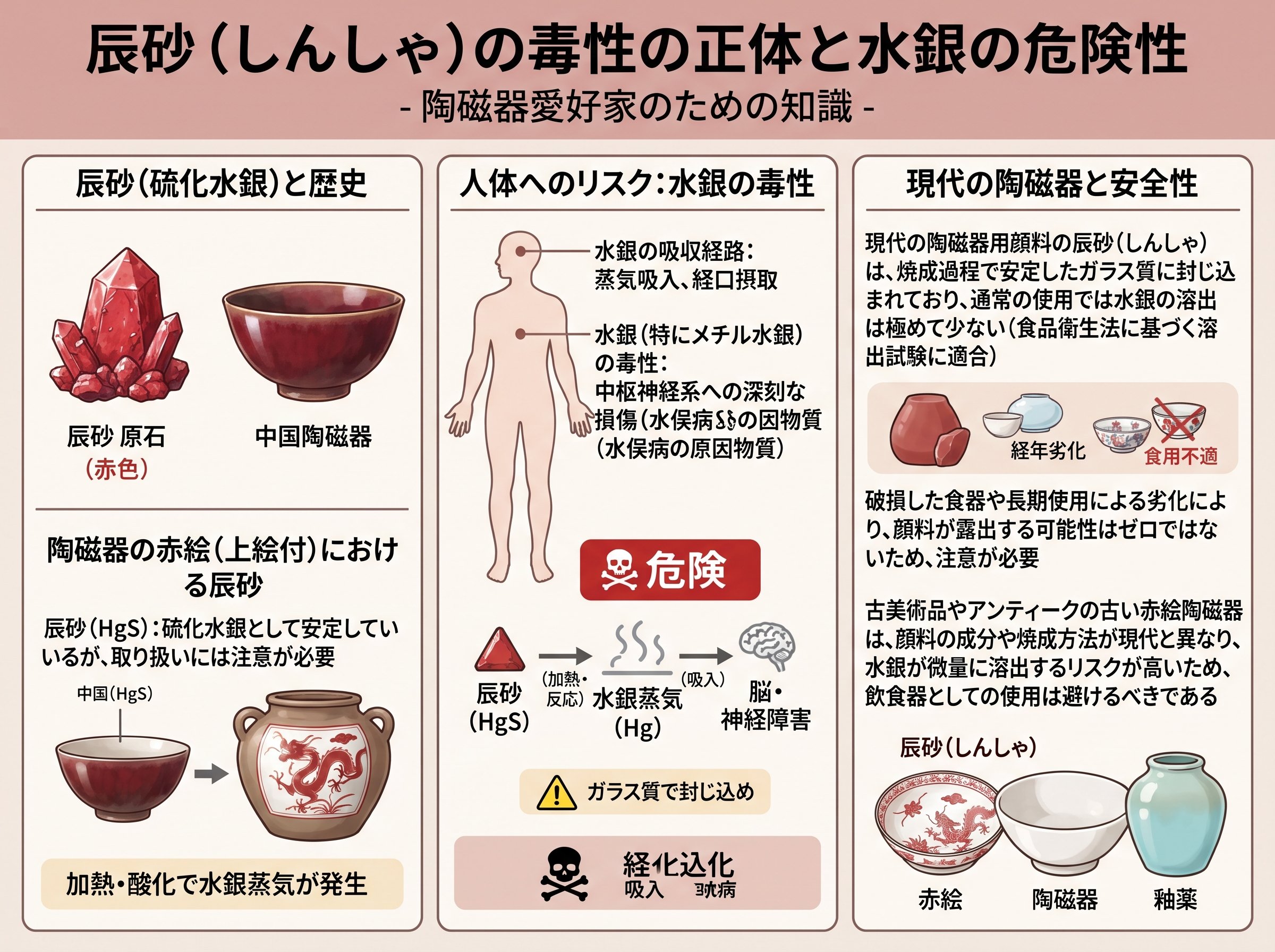辰砂の毒性の正体と水銀の危険性