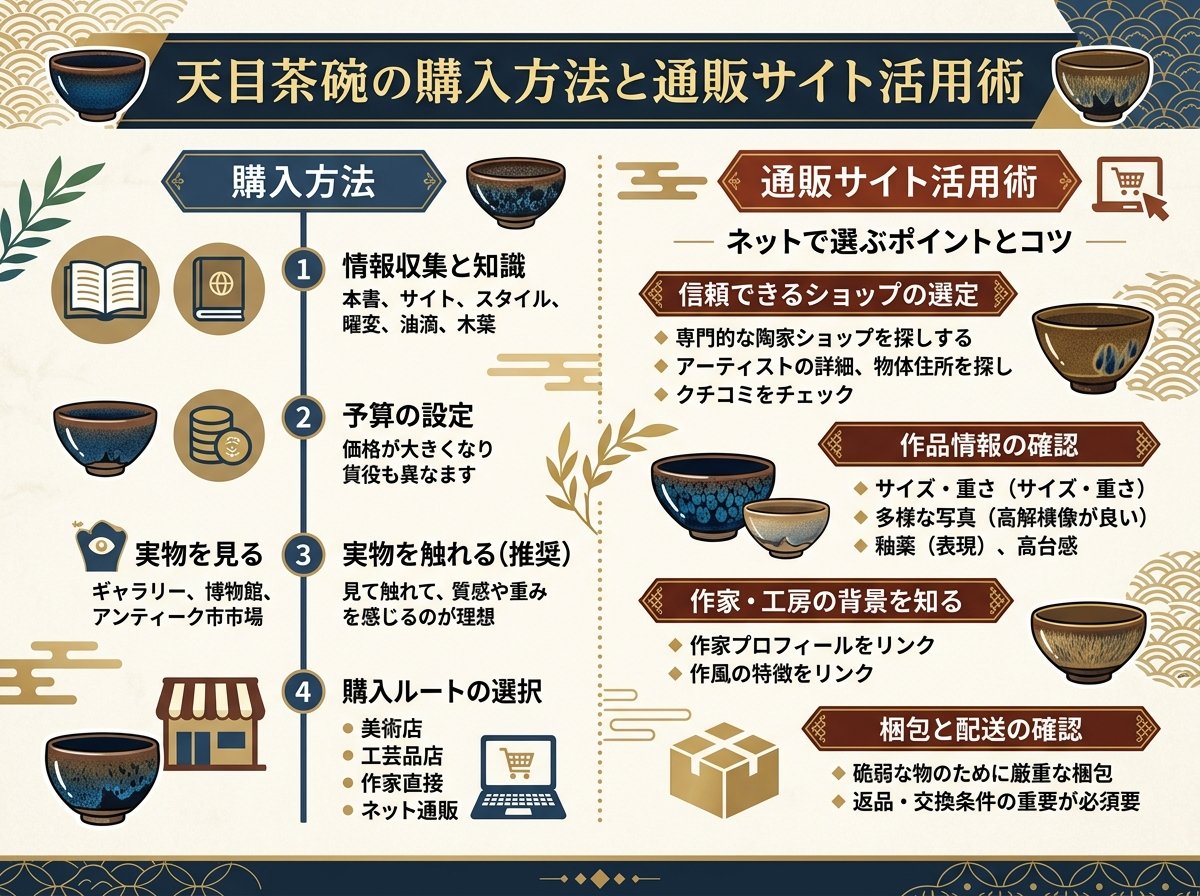 天目茶碗の購入方法と通販サイト活用術
