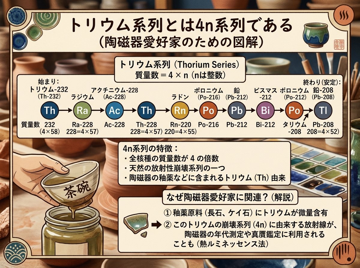 トリウム系列とは4n系列である