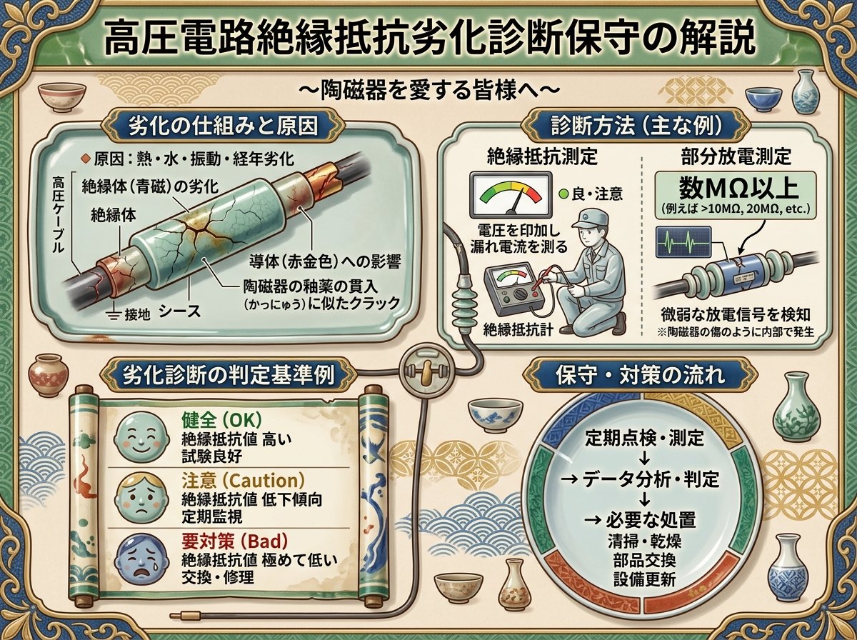 高圧電路絶縁抵抗劣化診断保守